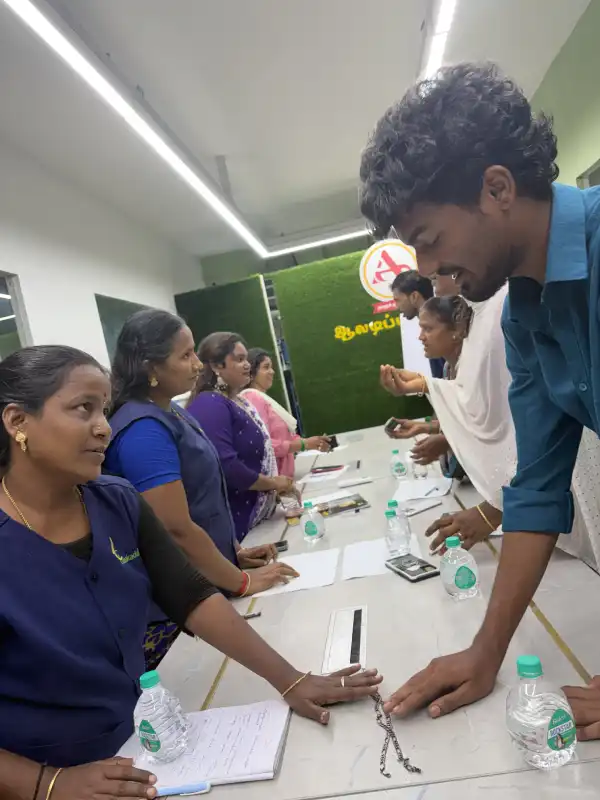 Professionals participating in a communication skills training session